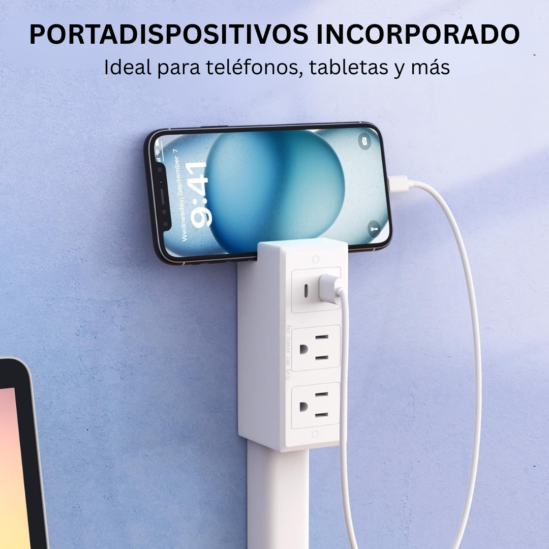 Extensión de Tomacorriente Retráctil